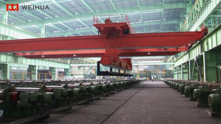 Intelligent Steel-Pipe Distribution Overhead Crane