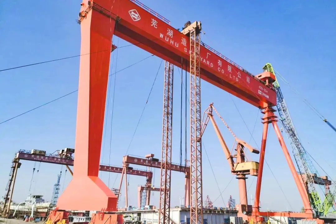 Weihua Made a 450-ton Shipbuilding Gantry Crane